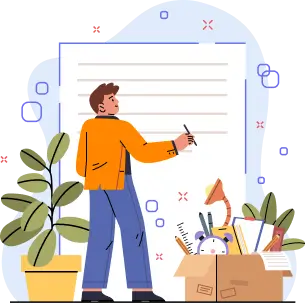 Student filling out registration form at RC Academy